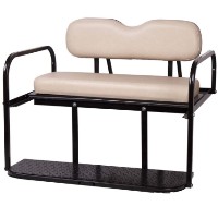 Brand New Buff Golf Cart Rear Flip Back Seat Cargo Bed Kit for Club Car Precedent 04-Current