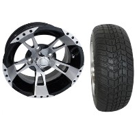 Brand New Lifted Golf Cart Tires and 12" RHOX 200 Wheels Set