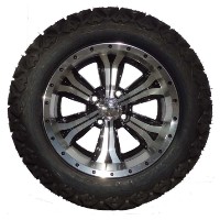 Brand New Lifted Golf Cart Tires and 14" Optimus Machined Wheels Set