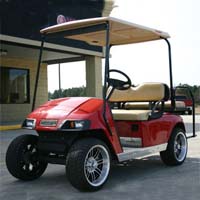 36v Red EZ-GO Electric Golf Cart