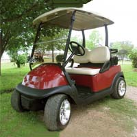 48V Burgundy Club Car Precedent Electric Golf Cart