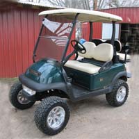 48V Green Club Car Precedent Lifted Electric Golf Cart