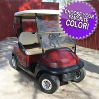48V Maroon Club Car Precedent Electric Golf Cart