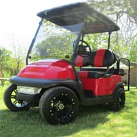 48V Candy Red Club Car Precedent Electric Golf Cart