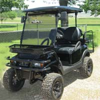 Street Legal 48V Black Stealth Club Car Precedent Electric Golf Cart