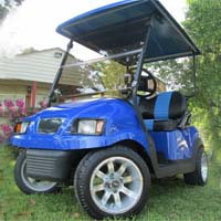 48V Royal Blue Club Car Precedent Golf Cart