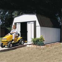 Estator 10'W x 9'D Arrow Backyard Metal Storage Shed Kit