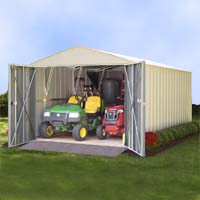 Arrow 10.27'W x 20.31'D x 7.71'H Mountaineer Metal Storage Shed Kit