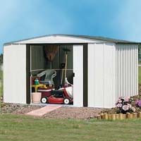 Newburgh 10'W x 8'D Arrow Metal Backyard Storage Shed Kit