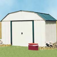 Vinyl Sheridan 10'W x 8'D Arrow Outdoor Metal Storage Shed Kit