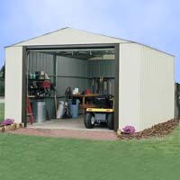 Vinyl Murryhill 12'Wx21'D Arrow Backyard Storage Garage / Shed Kit