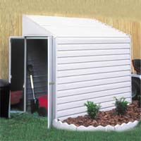 Yardsaver 4'x7' Arrow Small Outdoor Metal Storage Shed Kit