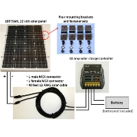Brand New 200W Solar Panel Complete Kit