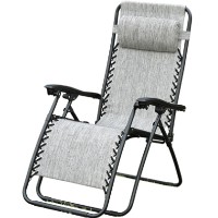 Zero Gravity Outdoor Recliner Lounge Chair - Granite Gray