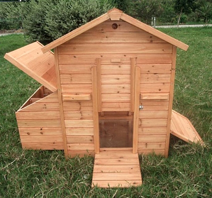 Deluxe Wooden Chicken Coop Hen House and Nesting Box