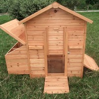 Deluxe Wooden Chicken Coop Hen House and Nesting Box