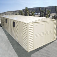 Duramax 10x26 Vinyl Storage Garage with Foundation & Window