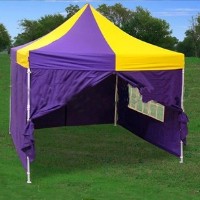 10' x 10' Pop Up Purple & Yellow Party Tent