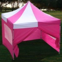 10'x10' Pink & White Easy Pop Up  Canopy / Tent