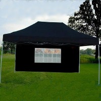 10' x 15' Black Easy Pop Up Party Tent