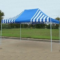10' x 15' Blue & White Stripe Pop Up Party Tent