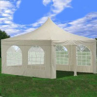 White 13' x 13' Canopy Party Tent