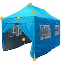 Heavy Duty 10' x 20' Light Blue Pyramid Roof Pop Up Canopy Tent