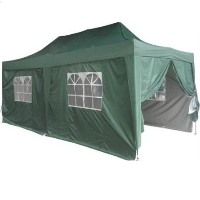 Heavy Duty 10' x 20' Green EZ Pop Up Party Tent