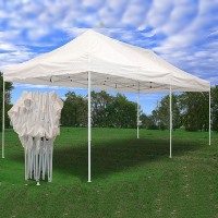 White 10' x 20' Pop Up Canopy Party Tent
