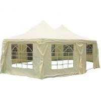 Beige Extra Large 29.5' x 21.3' Octangle Party Tent