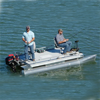Brand New 13.9 ft Two Person Professional Pontoon Fishing Boat
