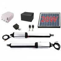 Residential/Commercial Solar Dual Swing Gate Opener