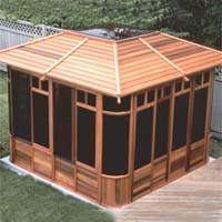 Supreme Zen Hot Tub Gazebo - 10' x 10'