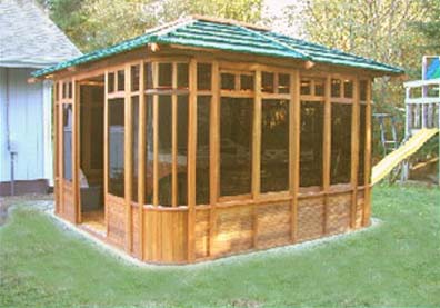 Supreme Zen Hot Tub Enclosure Gazebo - 12' X 12'