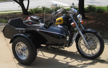 Classical Rocketteer Side Car Motorcycle Sidecar Kit