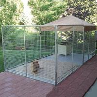 8' x 24' x 6'  Ultimate Modular Welded Wire Professional Kennel Dog Run