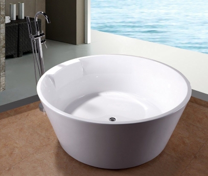 PCF 5' Japanese Style Soaking Soaker Bath Tub Bathtub w/ Floor Faucet