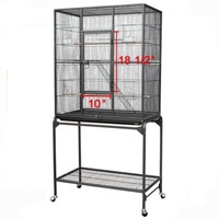 30x18x63 iron bird cage