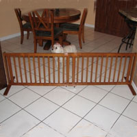 High Quality Large All Wood 21 Inch Freestanding Pet Gates