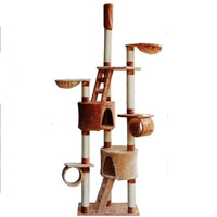 New 6-in-1 Cat Tree House with Scratching Post