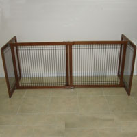 High Quality Small Wood-Wire 30 Inch Freestanding Pet Gates