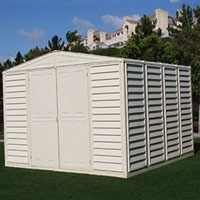 Duramax 10.5 x 10.5 WoodBridge Vinyl Shed