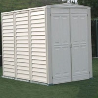 Duramax 5x8 Yardmate Vinyl Garden Shed with Floor