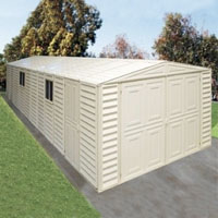 Duramax 10x23 Vinyl Storage Garage with Foundation & Window