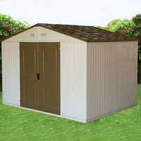 Duramax 10.5' x 8' Westchester Double Wall Outdoor Vinyl Storage Shed