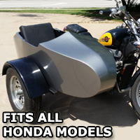 Honda RocketTeer Old School Biker Side Car Motorcycle Sidecar Kit