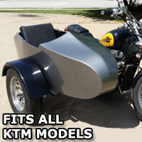 KTM RocketTeer Old School Biker Side Car Motorcycle Sidecar Kit