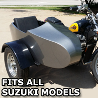 Suzuki RocketTeer Old School Biker Side Car Motorcycle Sidecar Kit