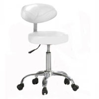 Hydraulic Stool with Curve Backrest Professional Beauty Stool