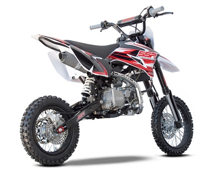 dirt bike with electric start and kick start